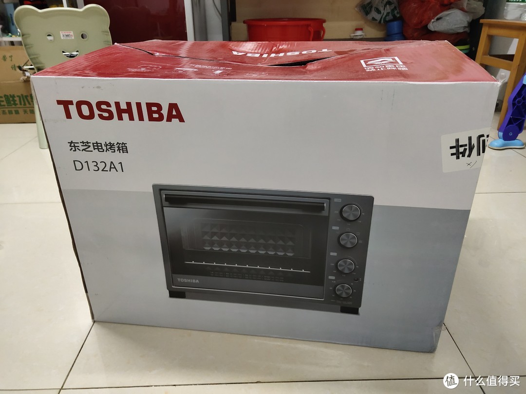 Toshiba/东芝 D132A1 家用烘焙多功能32L小烤箱全自动台式电烤箱简单开箱