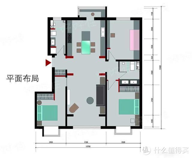 这个75万打造的100㎡小三居，三代同住完全不显拥挤......