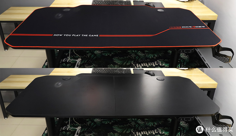 迪锐克斯(DXRACER)电动升降电竞桌 定制全覆盖桌垫