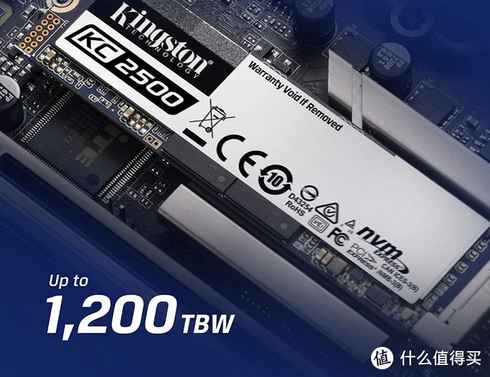 NVMe 1.3协议高速读写：金士顿KC2500 M.2 SSD固态硬盘上架开售，96层TLC闪存5年质保