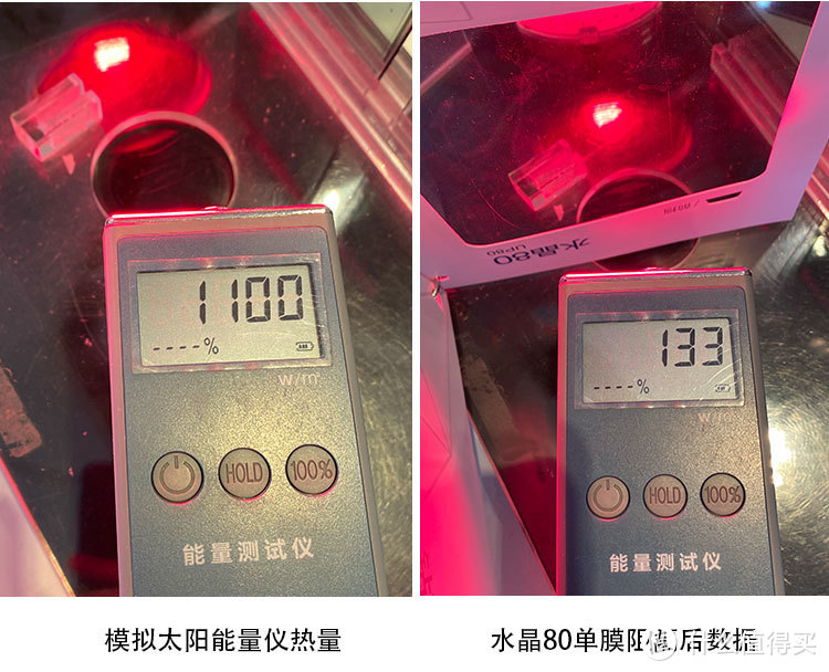 前档水晶80单膜测试数据