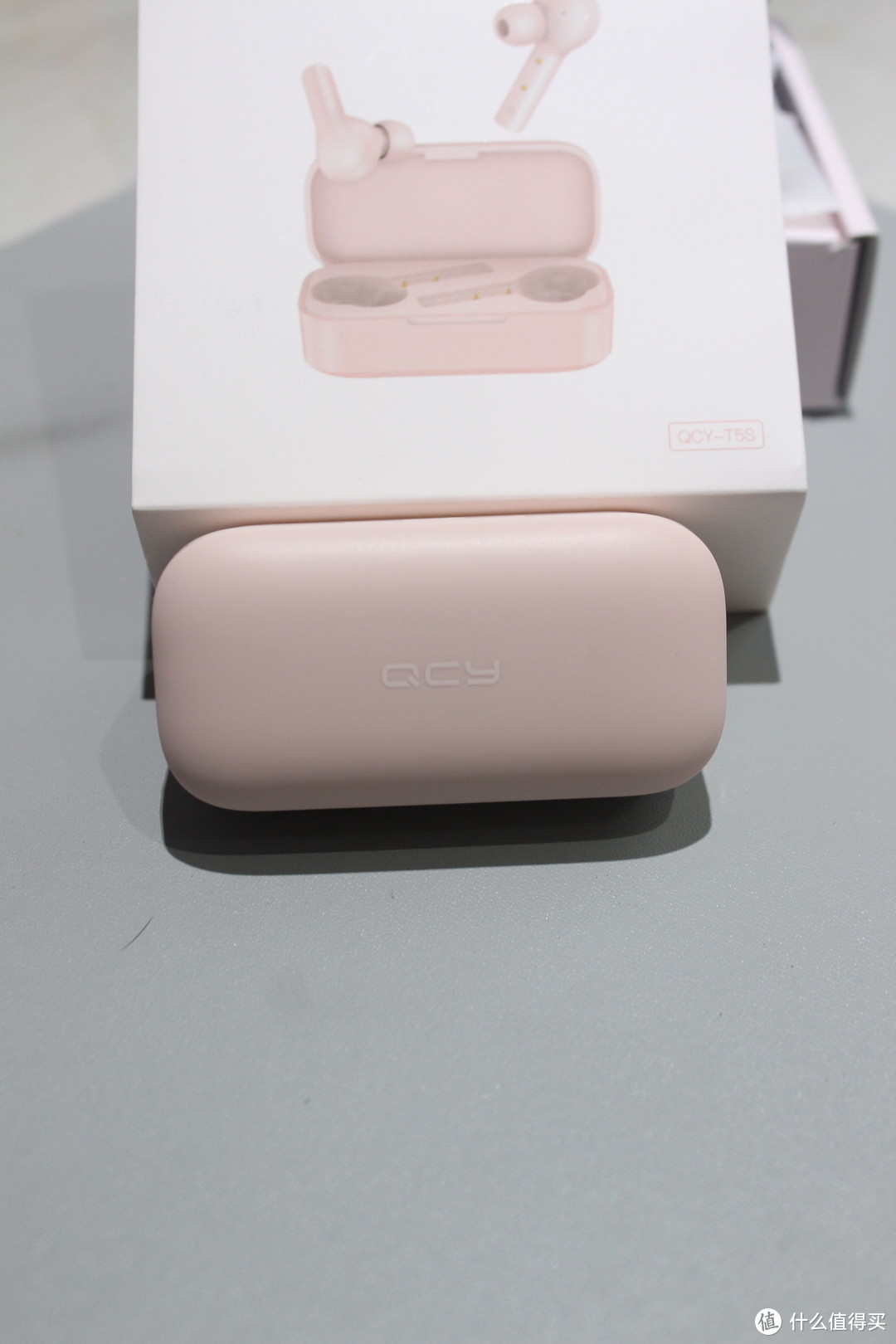 QCY T5S 真无线蓝牙耳机 猛男专属粉色 开箱
