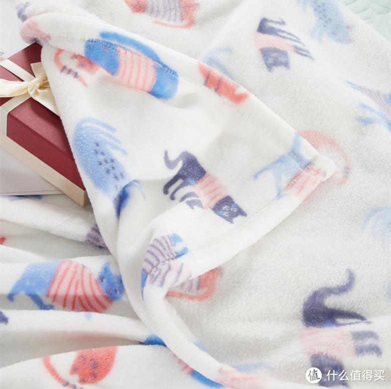 印花法兰绒 一条四季通用的优质毛毯