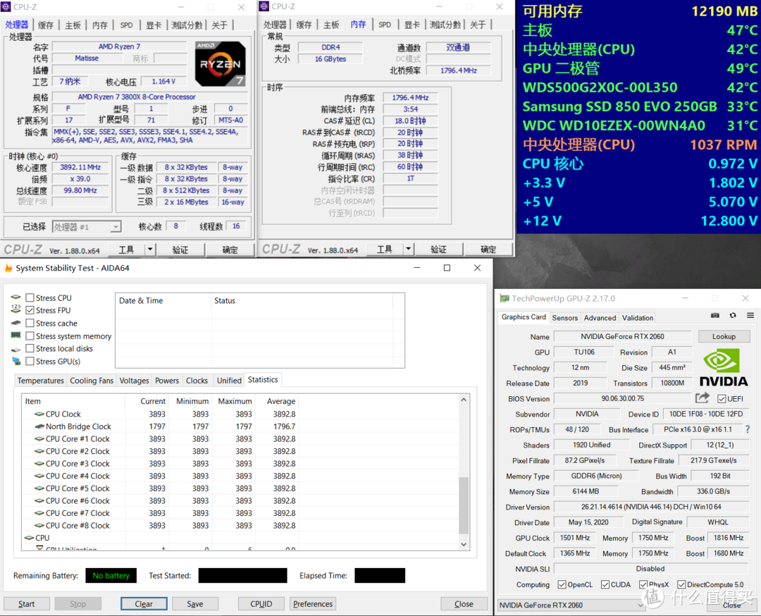 240水冷压ryzen 3800x行不行 ？乔思伯TW2-240 Pro简测