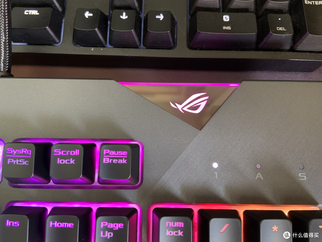 华硕玩家国度rogflare耀光机械键盘开箱纪念
