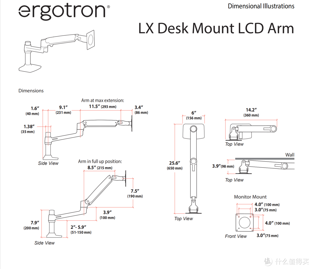 爱格升 Ergotron lx45-241-026 显示器支架开箱与体验