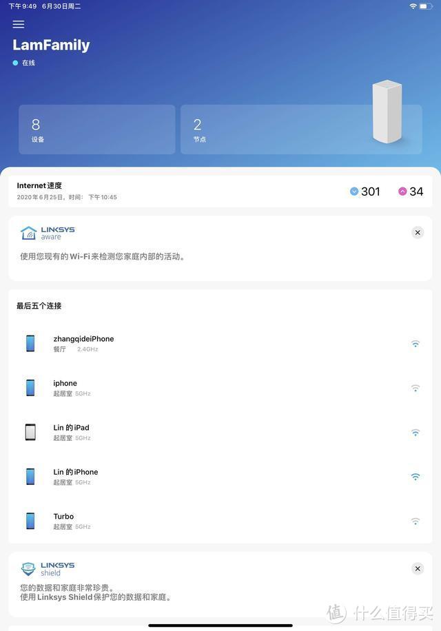 *级就是*级，领势LINKSYS Velop AC4400M套装路由器测评