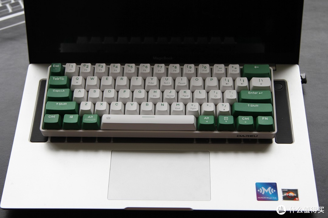 61键双模机械键盘分享——达尔优绿野EK861 