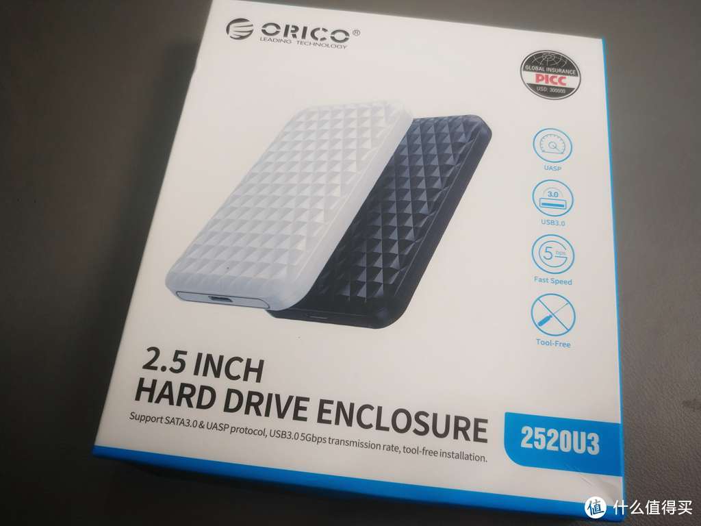 Orico/奥睿科2.5寸USB3.0移动硬盘盒开箱分享