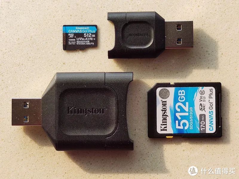 ▲金士顿Canvas Go Plus SD和microSD卡