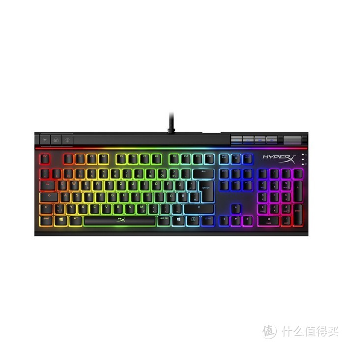 布丁键帽、自研红轴、砍掉掌托：金士顿推出HyperX Alloy Elite 2阿洛伊精英2游戏机械键盘