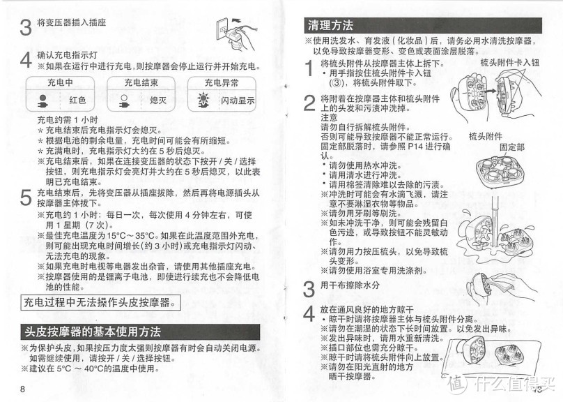 Panasonic/松下头部按摩器头皮按摩器电动头部按摩头皮屑清除