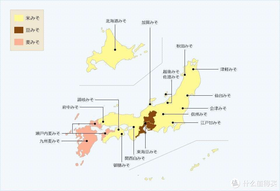 味噌产地分布