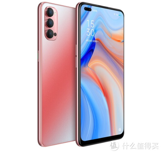 配色秒钟草：OPPO Reno4全新晶钻红配色上架开售