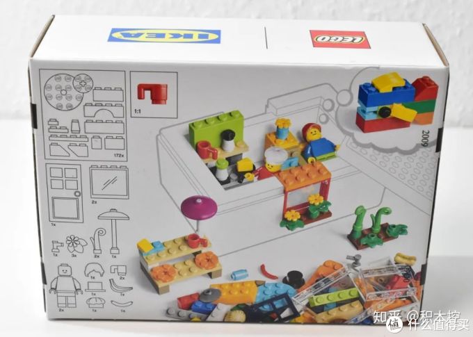 了乐高与宜家合作的bygglek储物盒,以及装饰储物盒的40357联名套装