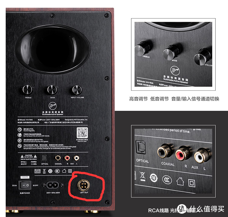 盲狙冷门有源2.0音箱  惠威RM6