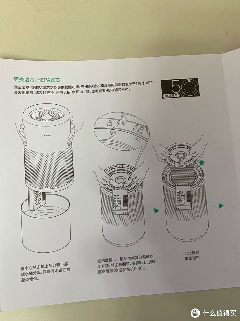 首嗮 lifaair蒸发式空气净化加湿器