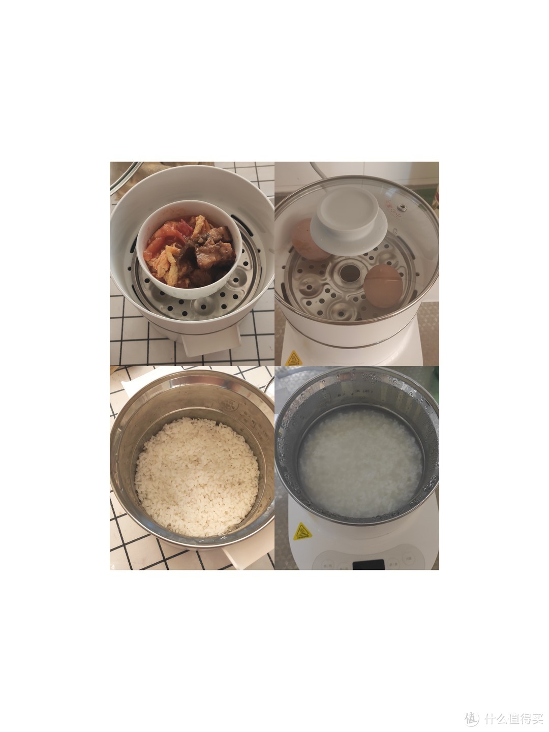 蒸米饭、煮粥、蒸蛋、热菜