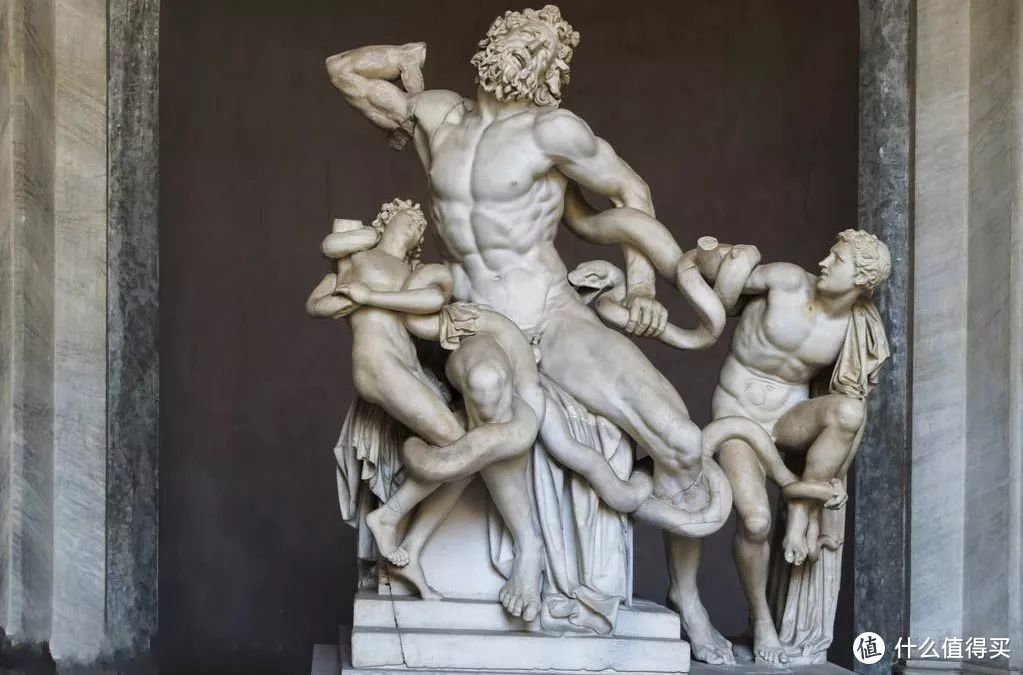 《拉奥孔》，大理石群雕，现收藏于意大利罗马焚帝冈美术馆。