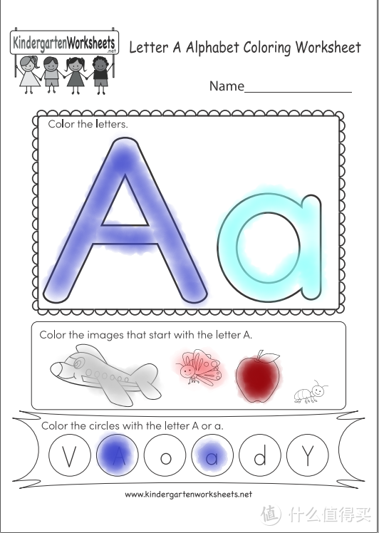 幼儿英语启蒙素材免费分享—字母涂色练习篇