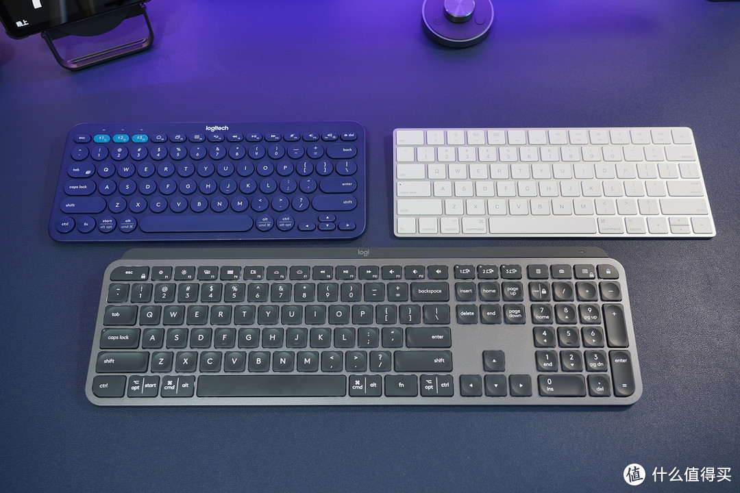 罗技K380、APPLE妙控键盘、罗技MX Keys键盘