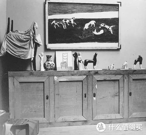 1950年，常玉在巴黎的工作室