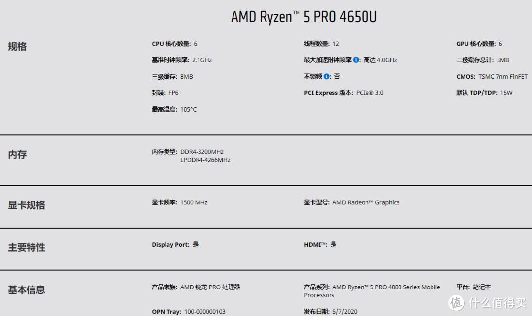 AMD Ryzen 四代锐龙4000系列 移动端低压 cpu大横评及与intel竞品对比