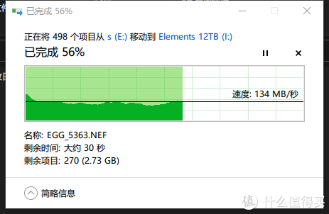 在实测过程中，速度大约在130-150MB左右。