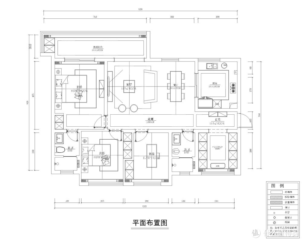 成都凯德世纪名邸131平米三室两厅现代轻奢风格装修设计