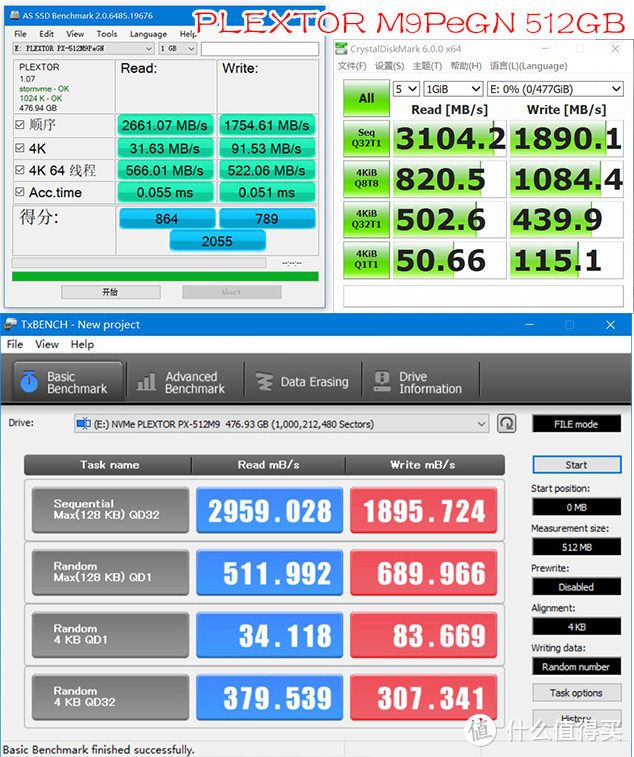 三款主流500G带缓存的nvme固态硬盘横向评测：RC10 vs A2000 vs M9PeGN