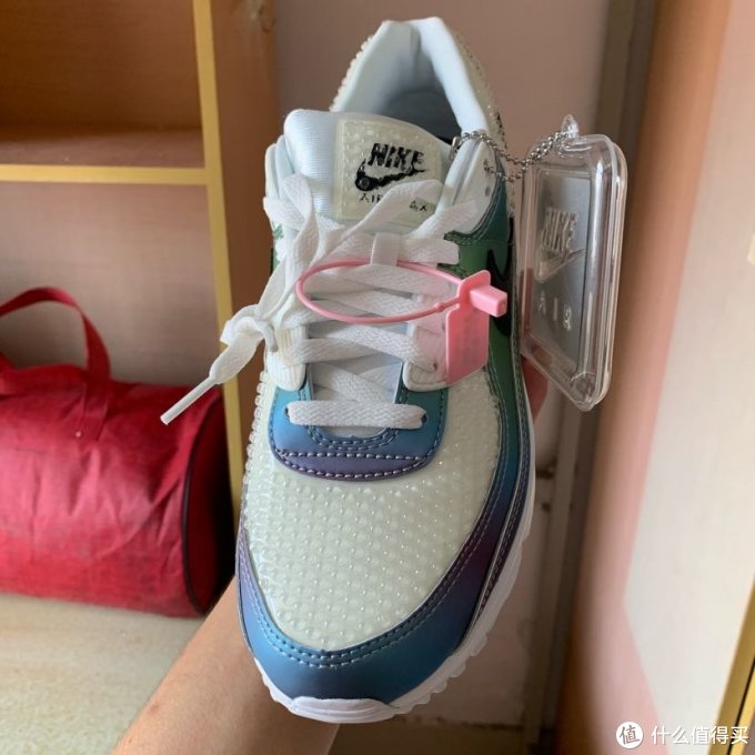 nike air max90 镭射渐变色 实拍