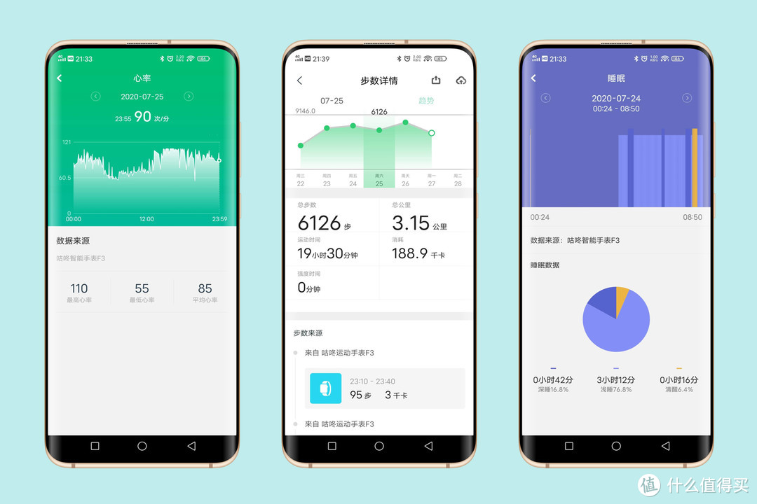 可测心率，随时掌握健康状态，还可自定义表盘，咕咚智能手表F3使用体验