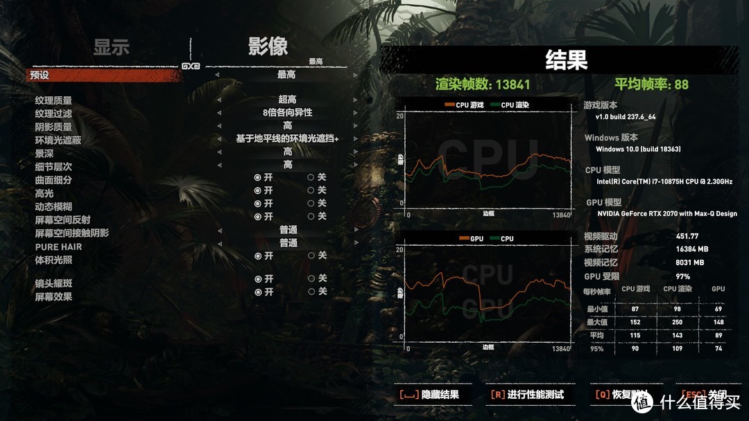 i7-10875H+RTX2070 Max-Q ！ROG冰刃4新锐游戏本深度体验评测