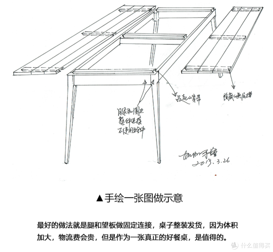 全榫卯*级做工的实木桌子。图源：加州印像