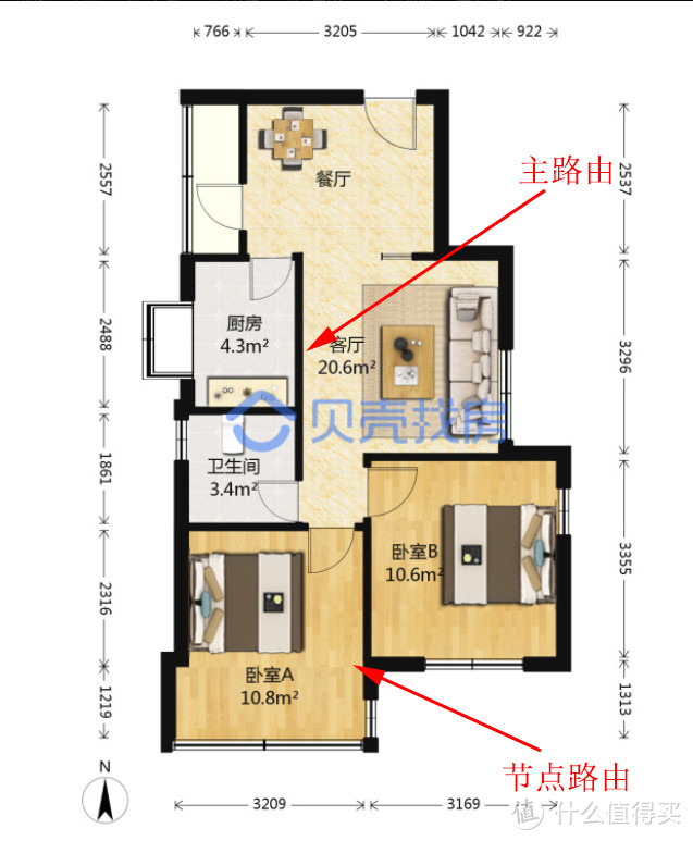 自适应 WiFi6 Mesh套装——网件 MK62