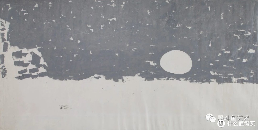 叶世强 《雪天月篱》214x405cm 布面油画 2006年