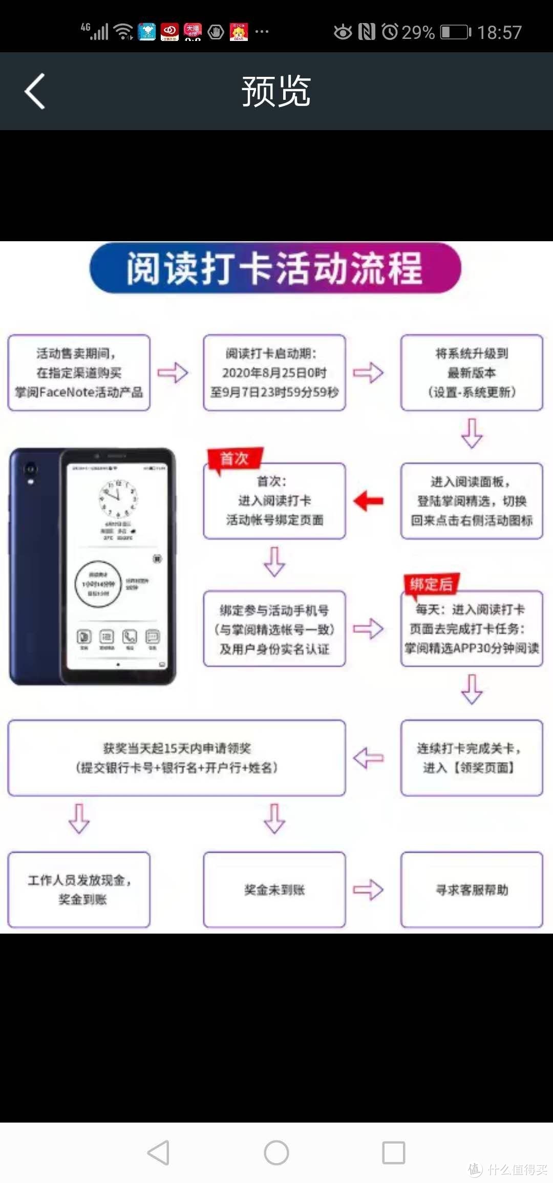 掌阅手机第1天打卡就失败?找客服好不容易解决，掌阅 FaceNote