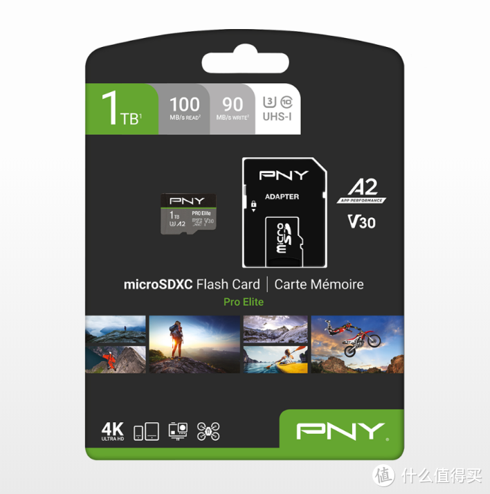比主流级SSD容量还要大：PNY必恩威 发布1TB Pro Elite新款microSD存储卡