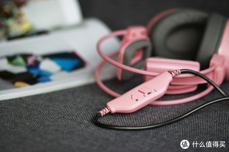 高颜值粉色系 雷柏VH610虚拟7.1声道游戏耳机