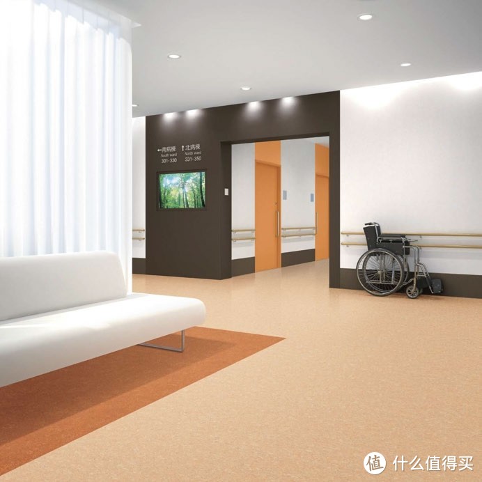 日本进口  塑胶卷材地板  抗菌环保无蜡维护清扫方便