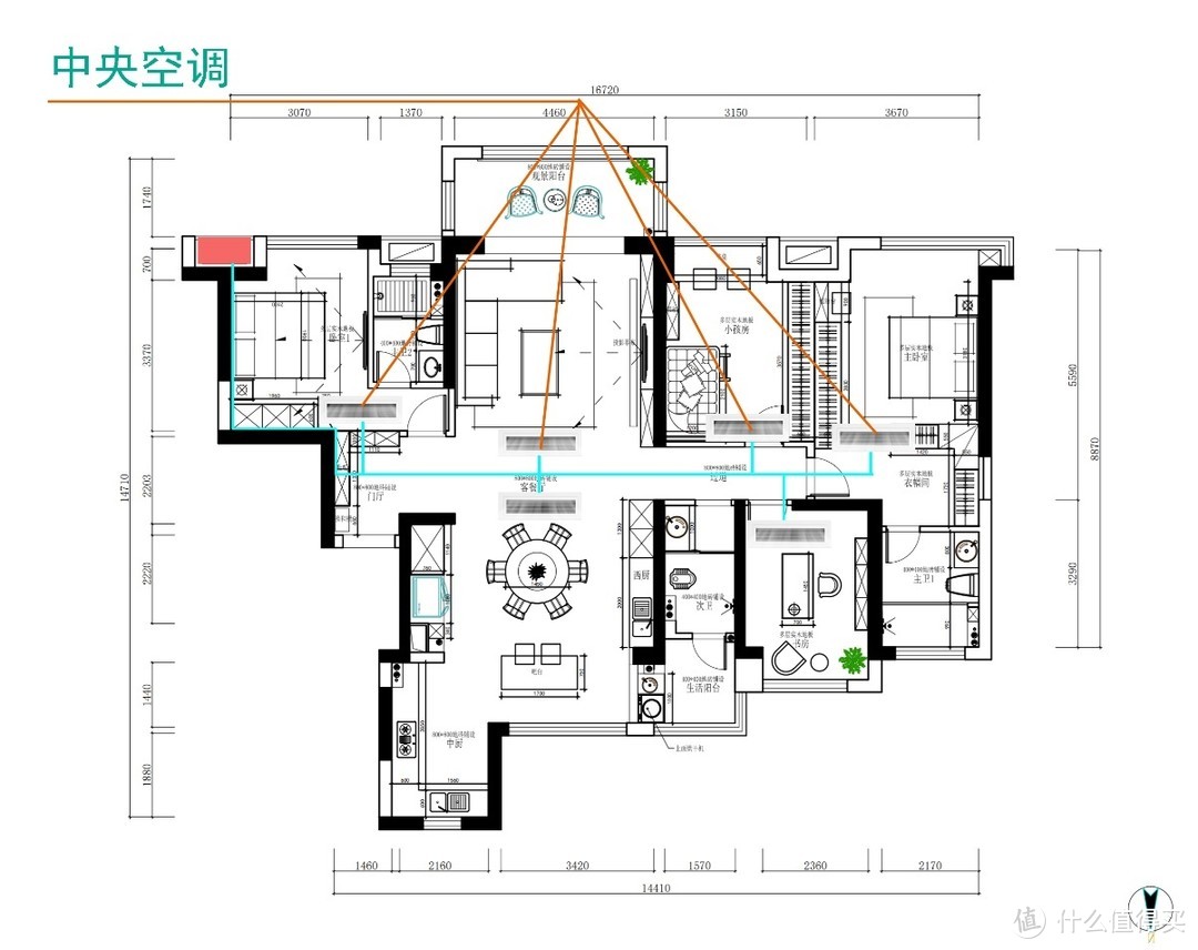 室内环境控制系统 篇一：如何根据户型确定空调地暖方案