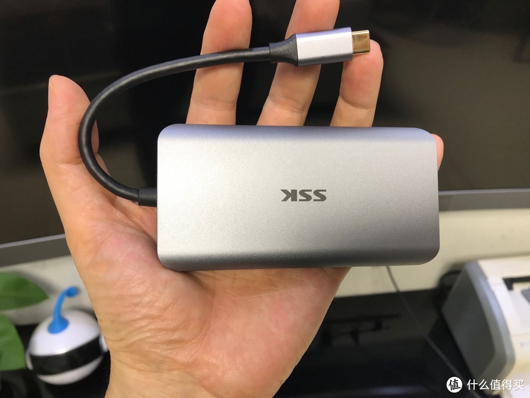 ssk飚王 type-c扩展坞分线器华为苹果电脑USB-C转HDMI线转换器3.0usb