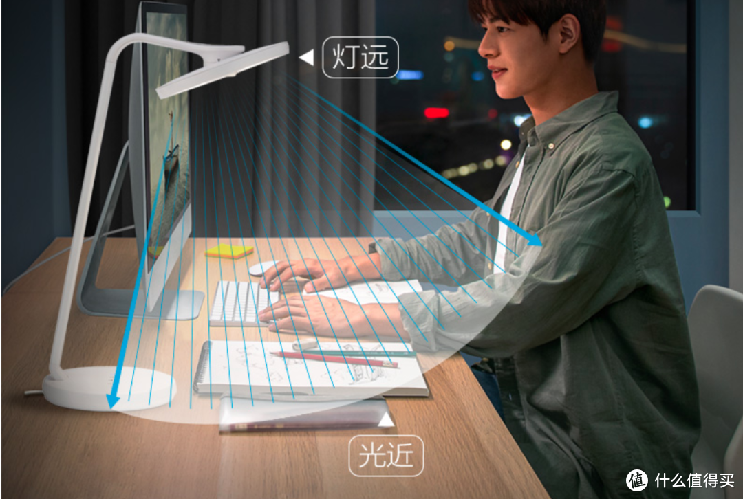京东首发飞利浦指南者读写护眼台灯：悬浮光定向投射 星轨偏光无眩光