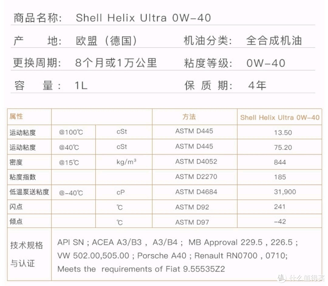 欧洲进口 壳牌(Shell) 超凡喜力全合成机油 Helix Ultra 0W-40 A3/B4 SN 灰壳 1L/桶