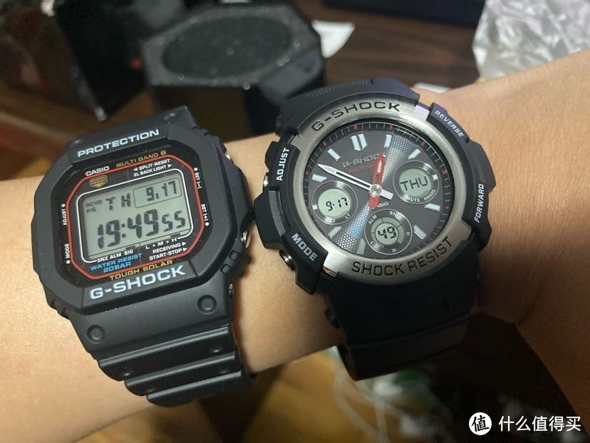 分享G-Shock系列中性价比极高的光动能电波双显表：AWG-M100