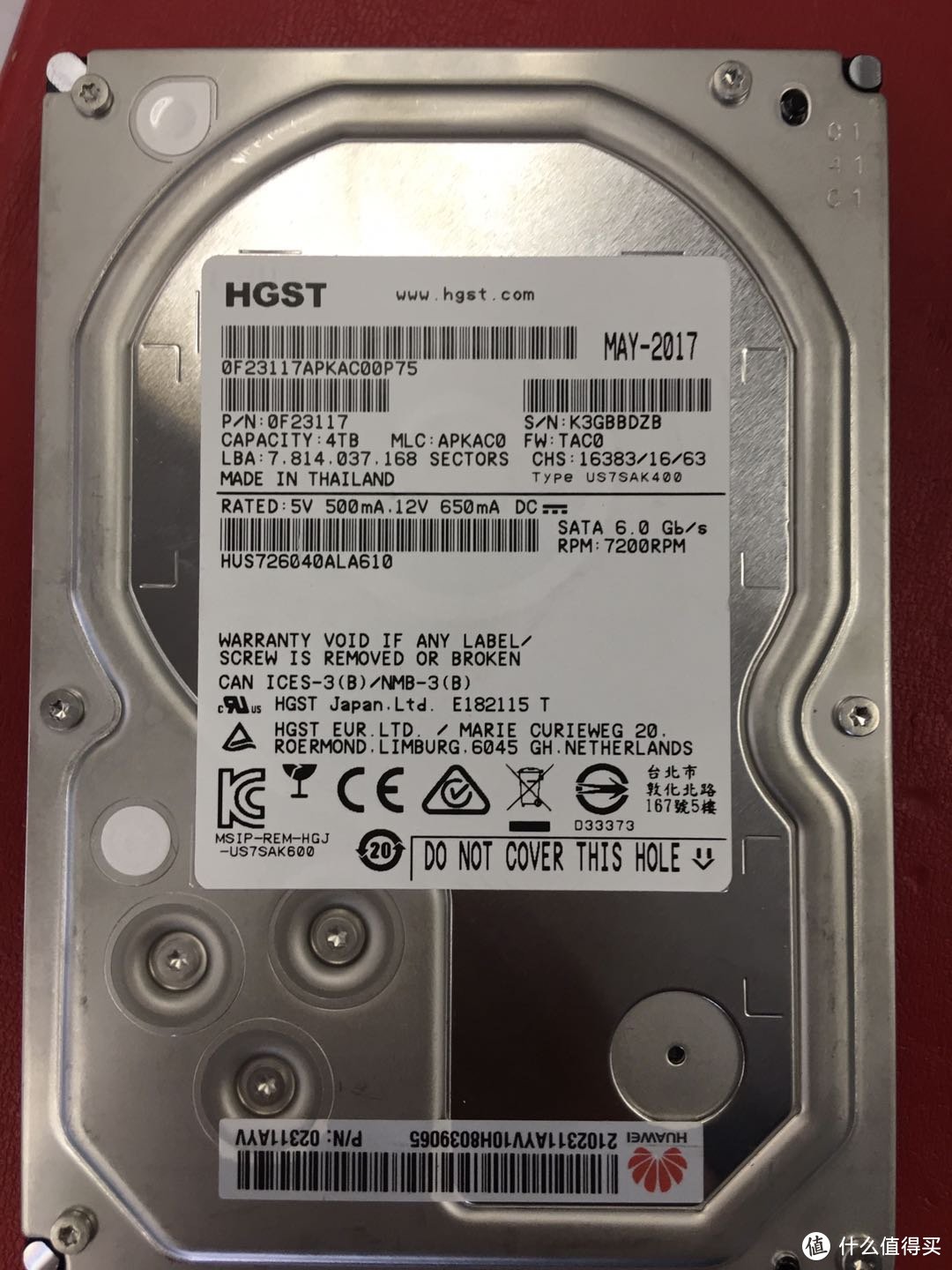 大船货日立4T企业级HGST7K600上车实录