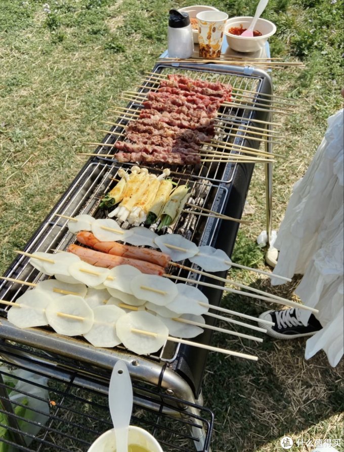 国庆海岛露营必备南极人烧烤架