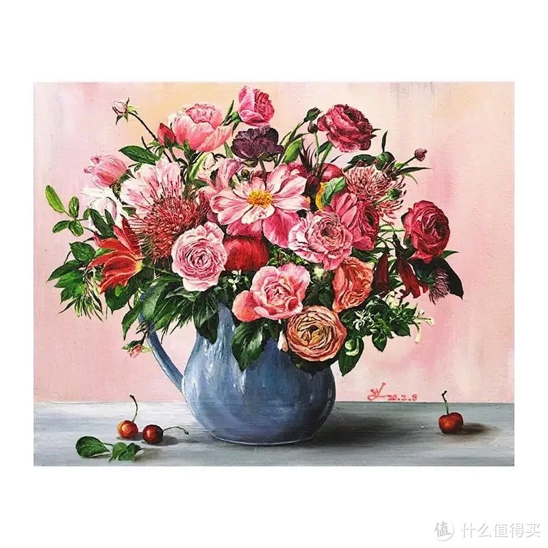 王晶《争颜Ⅱ》40×50cm 布面油画