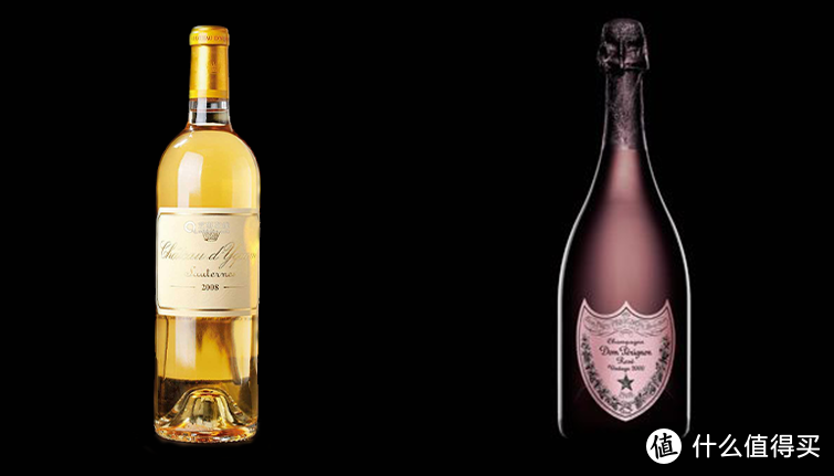 Château d'Yquem Sauterness与Dom Pérignon Rosé