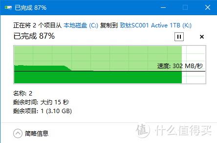 致钛SC001 Active 1TB SSD体验：全盘模拟SLC缓存下